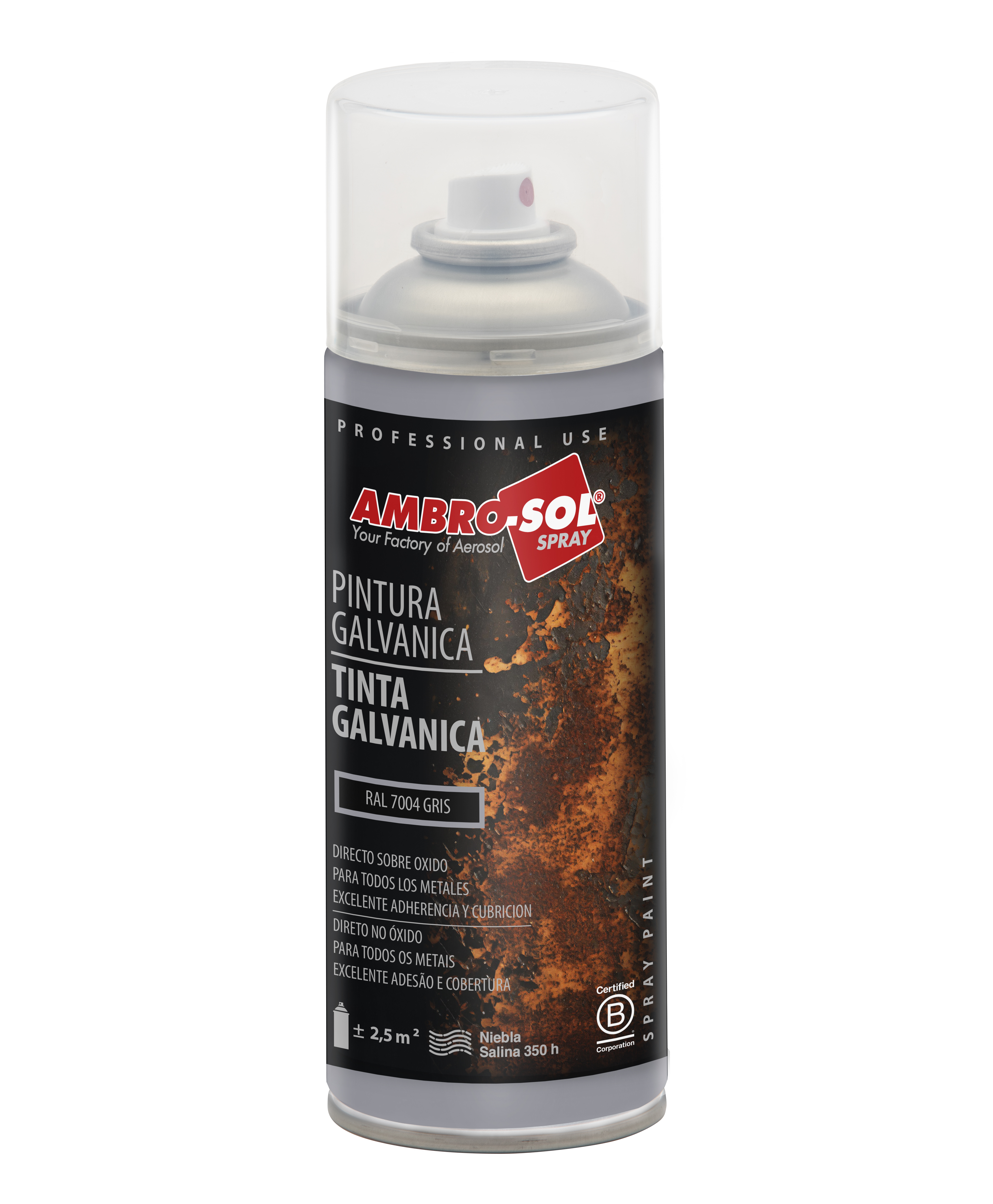 Pintura Galvánica 400 ml RAL 7004 GRIS SEÑALES